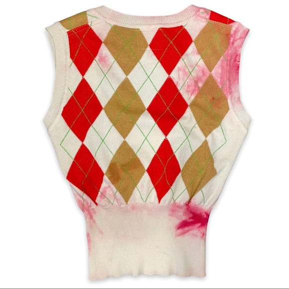 ❤️ SOLD ❤️ Vivienne Westwood Vest Anglomania Argyle Distressed Punk Sweater - Picture 2 of 11